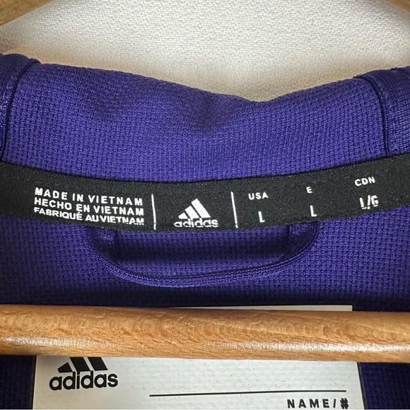 NWT Adidas Aeroready Full Zip Sweatshirt U of Washington Huskies Athleisure - Picture 6 of 9